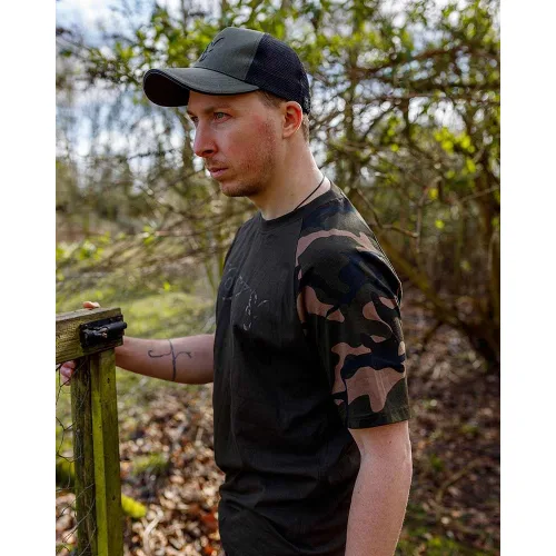 Koszulka Męska Wędkarska Fox Khaki Zielona