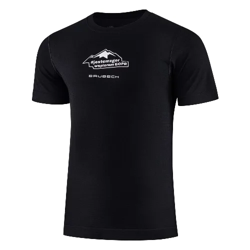 Koszulka męska wełniana z krótkim rękawem Brubeck Outdoor Wool Pro GOPR