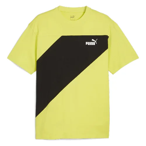 Koszulka Mężczyzna Puma Power Colorblock żółty