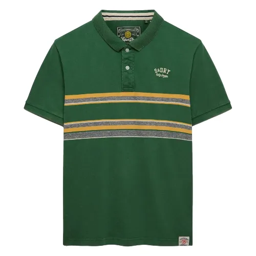 Koszulka polo w paski Superdry Vintage
