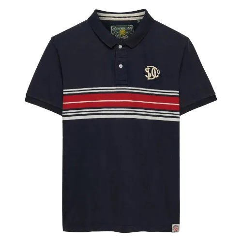 Koszulka polo w paski Superdry Vintage