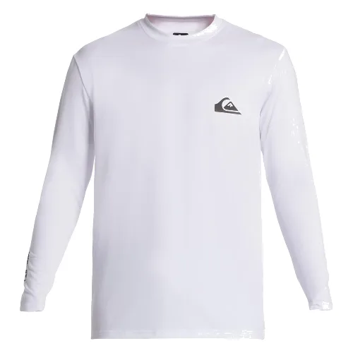 Koszulka surfingowa z długim rękawem UPF 50 dla Mężczyzn EVERYDAY SURF Biały