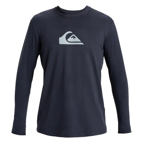 Koszulka surfingowa z długim rękawem UPF 50 dla Mężczyzn EVERYDAY SURF Czarny