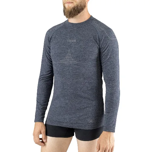 Koszulka termoaktywna męska Viking Lava, longsleeve Merino PrimaLoft