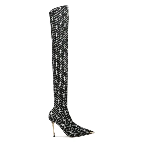 Kozaki Elisabetta Franchi SA-33L-36E2 Czarny