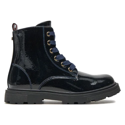 Kozaki Tommy Hilfiger Lace-Up Bootie T1A5-33564-1237 S Granatowy