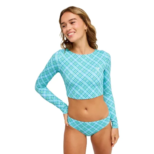 Krótka koszulka z długim rękawem rashguard damska THE BEACH BABE