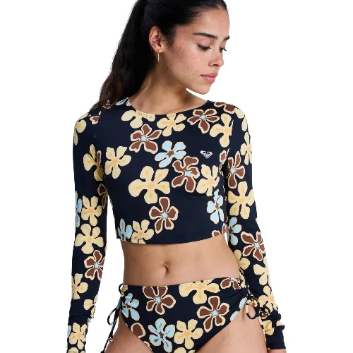 Krótka koszulka z długim rękawem rashguard damska THE BEACH BABE