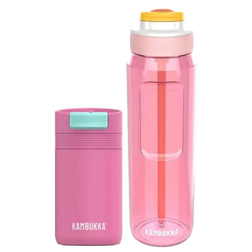 Kubek termiczny Cabo 300ml + butelka na wodę Lagoon 1l Zestaw Summertime Flow