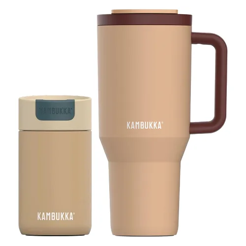 Kubek termiczny Rio ze słomką 950ml + kubek Olympus 300ml Kambukka Mellow Mocha