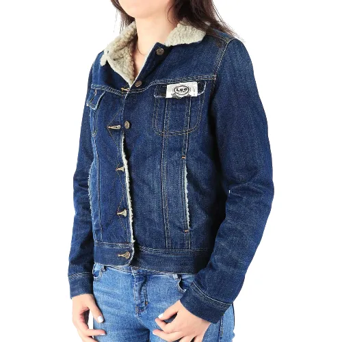 Kurtka Jeansowa Lee Sherpa Jacket L527CREV