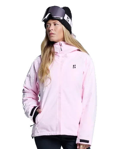 Kurtka narciarska damska - Arctic - Ocieplana 2L - Powder Rose