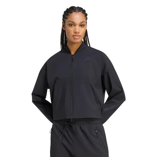KURTKA TYPU BOMBER Z TKANINY PLECIONEJ ADIDAS Z.N.E.