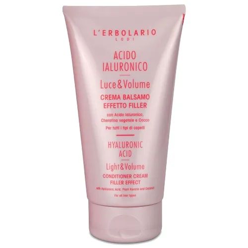 L'erbolario Acido Ialuronico Luce e Volume - Odżywka w kremie z efektem wypełnienia do wszystkich rodzajów włosów Odżywki do włosów 150 ml