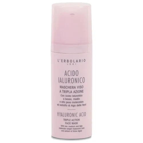 L'erbolario Acido Ialuronico Maska do twarzy potrójne działanie Maseczki nawilżające 50 ml