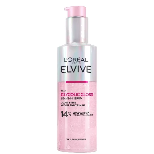 L'Oréal Paris Elvive Glycolic Gloss Leave-in Serum for Dull Hair serum bez spłukiwania do włosów zmatowiałych 150 ml