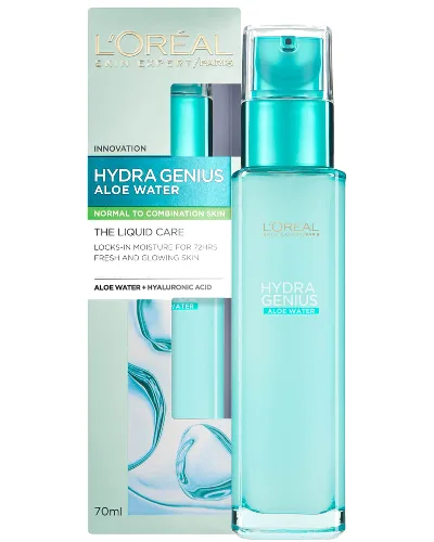 L'Oréal Paris Hydra Genius Liquid Care Moisturiser Combination Skin produkt nawilżający w płynie do skóry mieszanej 70 ml