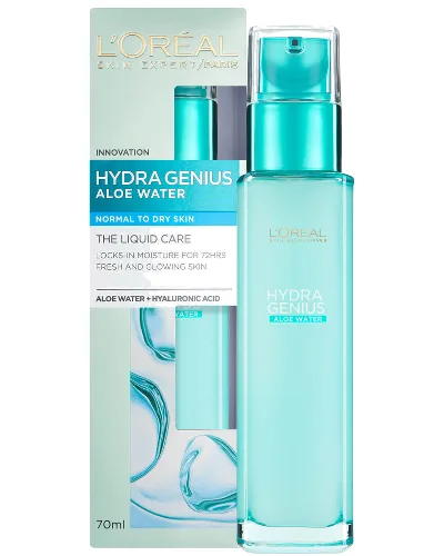 L'Oréal Paris Hydra Genius Liquid Care Moisturiser Normal Dry Skin produkt nawilżający w płynie do cery normalnej i suchej 70 ml
