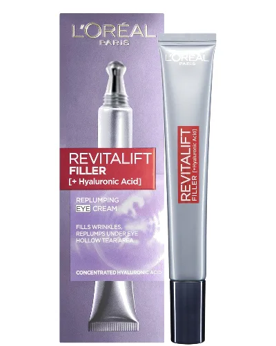 L’Oréal Paris Revitalift Filler Renew Eye Cream odbudowujący krem pod oczy (15 ml)