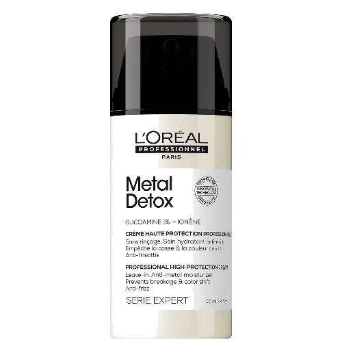 L'Oréal Professionnel Metal Detox Leave-In Hair Cream krem detoksyfikujący do włosów bez spłukiwania 100 ml