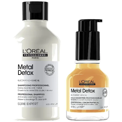 L'Oréal Professionnel Metal Detox Oil and Shampoo Bundle