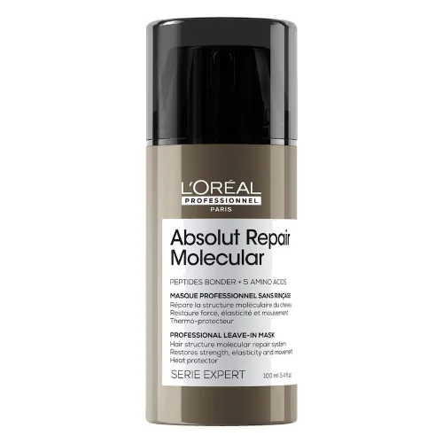 L´Oréal Professionnel Paris Absolut Repair Molecular Maski do włosów 50 ml Biały