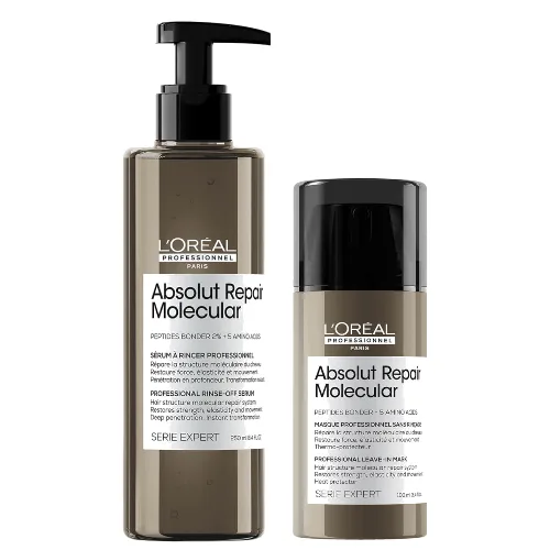 L'Oréal Professionnel Serie Expert Absolut Repair Molecular Rinse-off Serum and Mask Duo for Damaged Hair