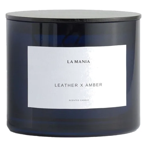La mania Świeca Leather&Amber L Świeczki 600 g