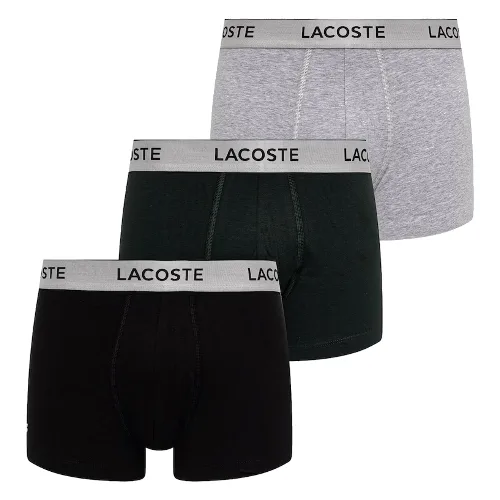 Lacoste bokserki dopasowane męskie z bawełną 3-pack