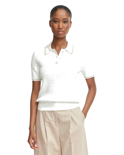 Lacoste Polo AF0972 Kremowy Slim Fit