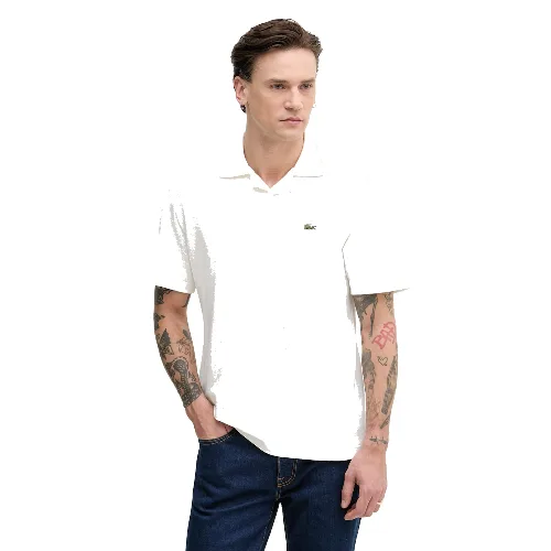 Lacoste polo męskie z dodatkiem lnu