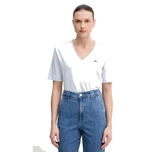 Lacoste T-shirt basic damski bawełniany