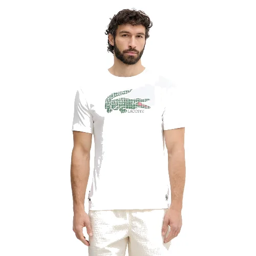 Lacoste T-shirt męski z bawełną