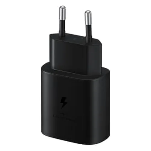 Ładowarka Samsung 25W USB-C z kablem 1 m, czarna