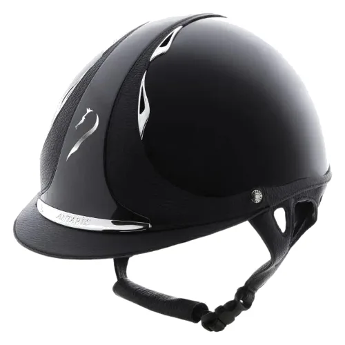 Lakierowany kask jeździecki Antarès Premium
