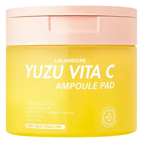 LalaRecipe Yuzu Vita C Ampoule Pad Rozjaśniające płatki z witaminą C