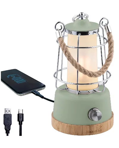 Lampa kempingowa LED Kiruna z powerbankiem, do 370 lumenów