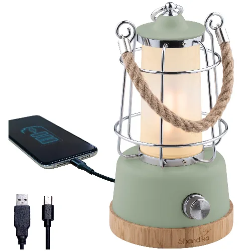 Lampa kempingowa LED Kiruna z powerbankiem, do 370 lumenów