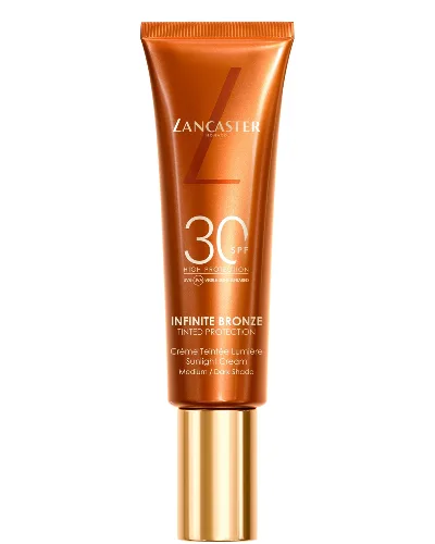 Lancaster Infinite Bronze Tinted Protection Sunlight Cream SPF30 przeciwsłoneczny krem brązujący 50 ml - Medium/Dark