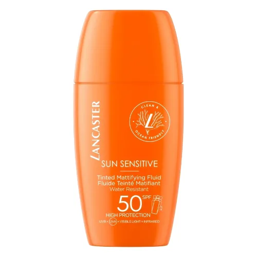 Lancaster Kremy do opalania Sun Sensitive Tinted Mattifying Fluid SPF 50 Ochrona przeciwsłoneczna 30 ml