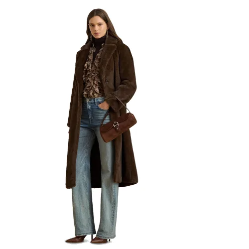 LAUREN RALPH LAUREN Futro 297957521001 Brązowy Relaxed Fit
