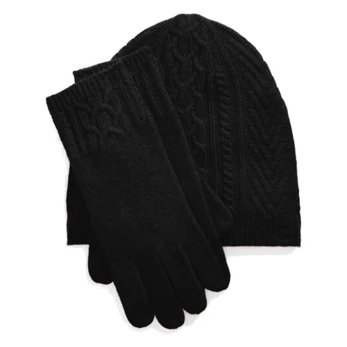 LAUREN RALPH LAUREN Zestaw czapka, szalik i rękawiczki 454960056002 Czarny