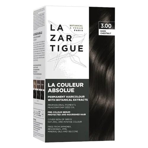 Lazartigue CHOCOLATE CHESTNUT Farby do włosów 60 ml Czarny