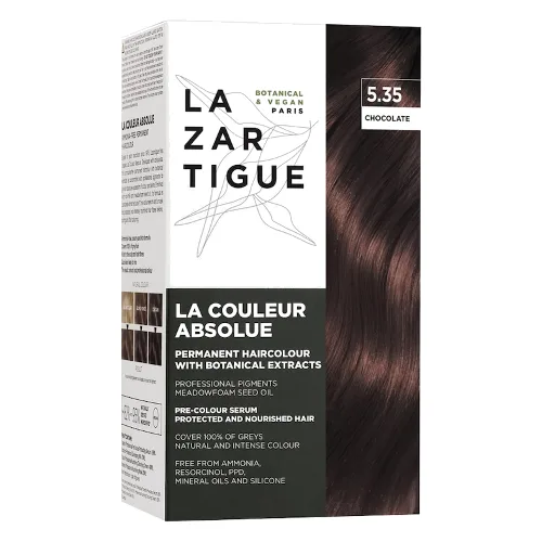Lazartigue LA COULEUR ABSOLUE 6.30 GOLDEN DARK BLONDE Farby do włosów 60 ml Czarny