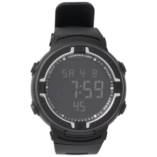 LEANDRO LIDO "Vernazza" Unisex Zegarek sportowy czarny/biały