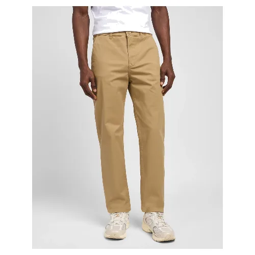 LEE MĘSKIE SPODNIE MATERIAŁOWE LEE REGULAR CHINO CLAY L71FTY60 112145529