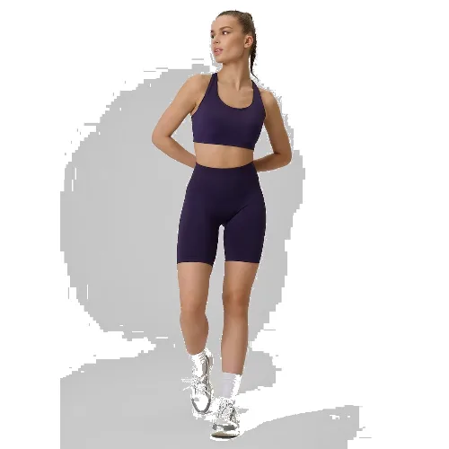 Legginsy do biegania krótkie damskie z wysokim stanem bezszwowe