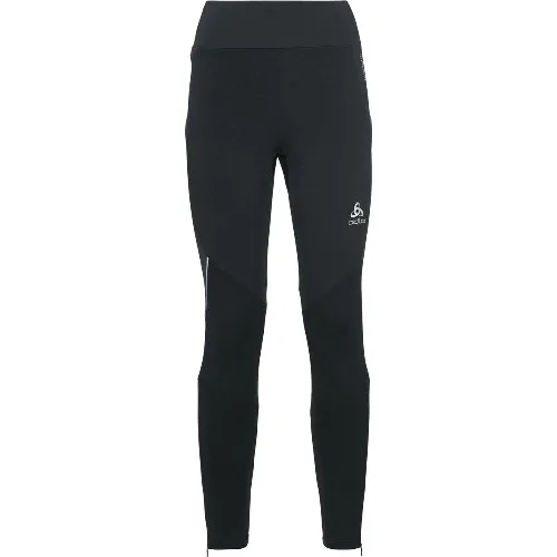 Legginsy do narciarstwa biegowego damskie Odlo Tights Ceramiwarm czarne