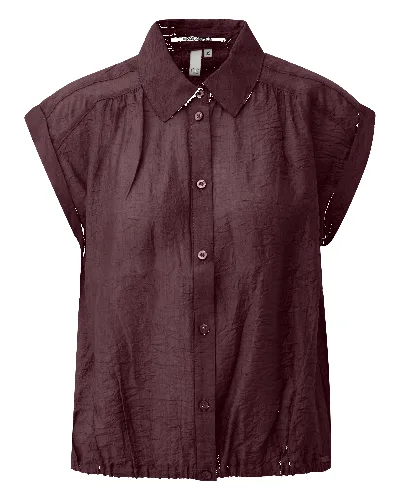Leicht transparente Viskosemixbluse
