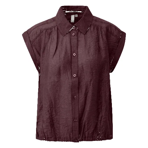 Leicht transparente Viskosemixbluse